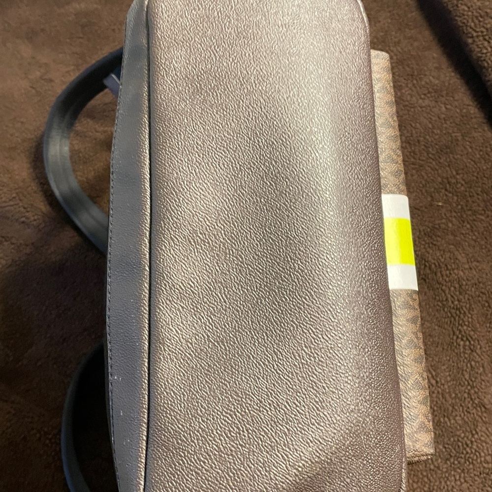 Michael Kors Cooper Large Backpack Center Stripe MK Brown Neon - Picture 5 of 9